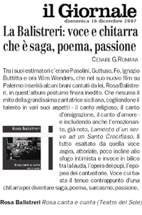 Il Giornale 16 Dicembre 2007